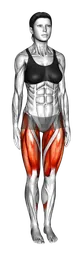 Squat con calcio laterale e tocco del tallone alternati