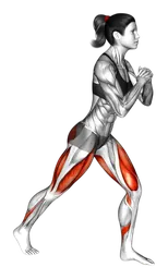 Sollevamento braccio-gamba in split squat