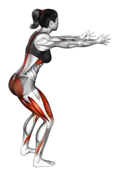 Slanci posteriori con sollevamento braccia