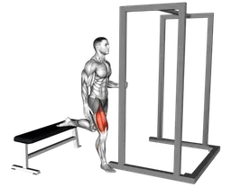 Bulgarian split squat assistito