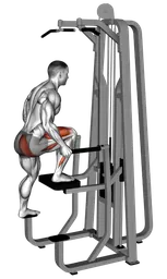Leg press a una gamba assistita