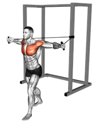 Chest fly con elastico