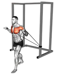 Chest press su panca inclinata con elastico