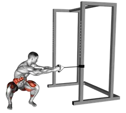 Squat twist con elastico