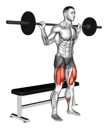 Squat su panca con bilanciere