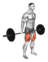 Hack squat con bilanciere