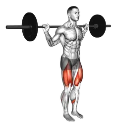 Squat a stance stretto con bilanciere