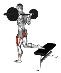 Squat a una gamba con bilanciere