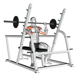Military press da seduto (nello squat rack) con bilanciere