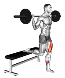 Split squat a una gamba con bilanciere