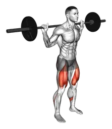 Squat con bilanciere con tenuta di 2 secondi