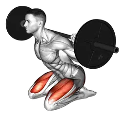 Squat in ginocchio con bilanciere