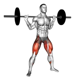 Squat largo con bilanciere