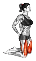 Sissy squat in ginocchio a corpo libero