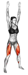 Squat overhead a corpo libero
