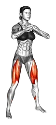 Squat a corpo libero con pulsazioni