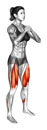 Mantenimento squat a corpo libero