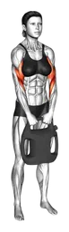 Reverse curl con bottiglia zavorrata