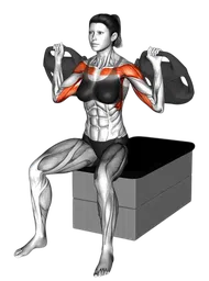 Shoulder press con bottiglia zavorrata
