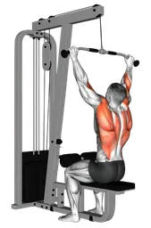 Pulldown laterale alla sbarra ai cavi