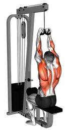 Lateral pulldown ai cavi con mag grip