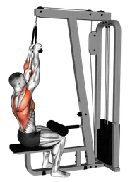 Lateral pulldown ai cavi (con corda)
