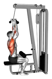 Pulldown a presa inversa ai cavi