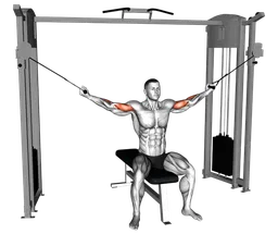 Curl overhead da seduto ai cavi