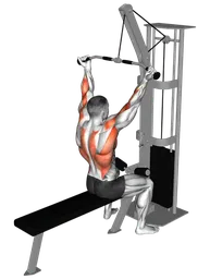 Pulldown con presa inversa ai cavi