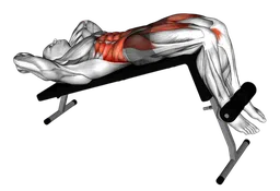 Sit-up su panca declinata