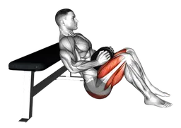 Hip thrust con manubri (variante 2)