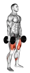 Squat con salto con manubri