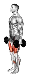 Squat stretto con manubri