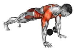 Plank pass through con manubri