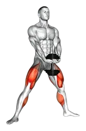 Plyo squat con manubri