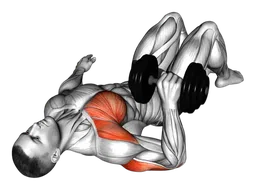 Floor press a un braccio con manubrio