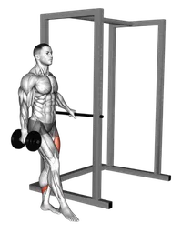 Squat a una gamba con supporto (pistol) con manubri