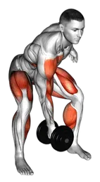 Power clean singolo con manubrio