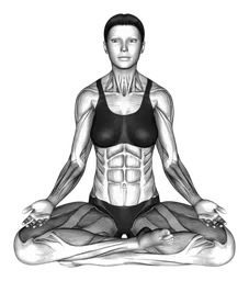 Posizione yoga facile