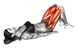 Glute bridge con abduzione dell'anca