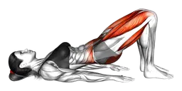 Glute bridge in marcia