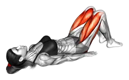 Glute bridge a due gambe a terra