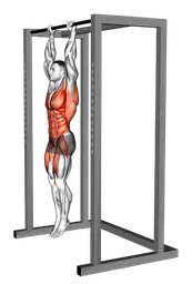 Front lever avanzato a gambe raccolte in sospensione