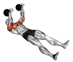 Military press alternato a terra con kettlebell