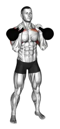Military press alternato con kettlebell