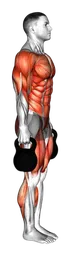 Burpee con kettlebell