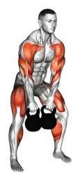 Clean and push press con kettlebell