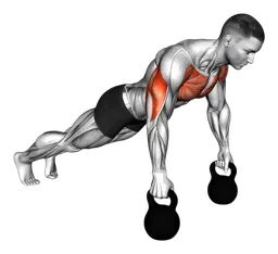 Piegamenti profondi con kettlebell