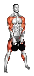 Hang clean alternato doppio con kettlebell