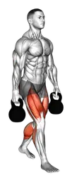 Farmers carry con kettlebell
